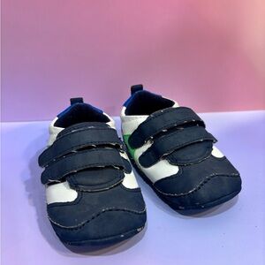 Carter's Navy, White & Green Baby Walker Shoes